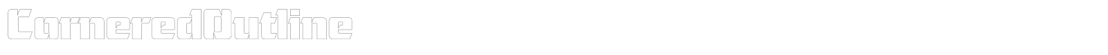 CorneredOutline font preview